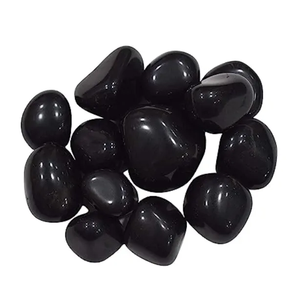Black Polished Pebbles (Premium Quality A+) Size 20-30 mm (1)