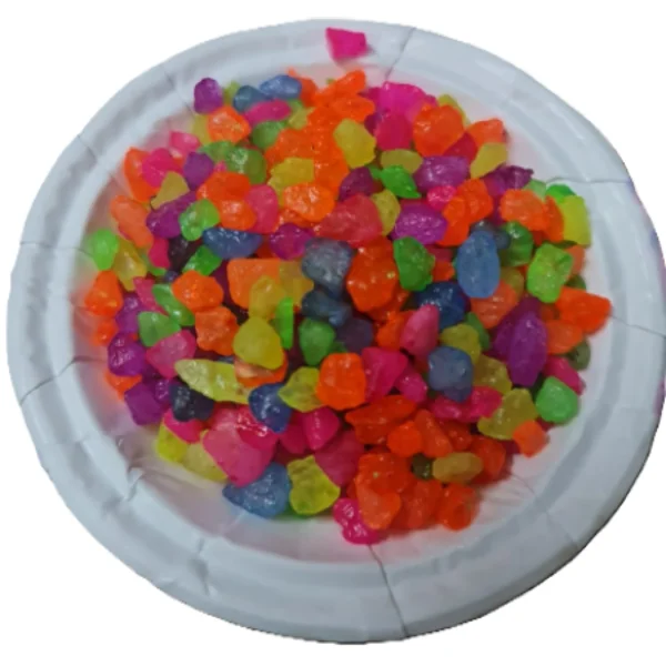 Colored Mix Quartz Chips(Glow Chips) Size 8-12 MM