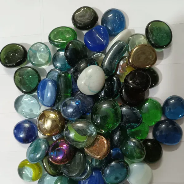 Glass Pebbles Highly Polished