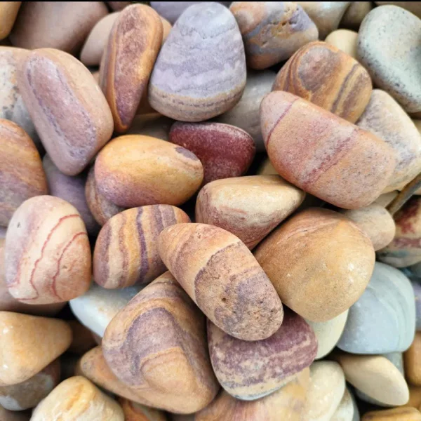Rainbow Unpolished Pebbles