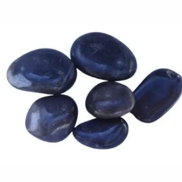 Natural River black Unpolished Pebbles