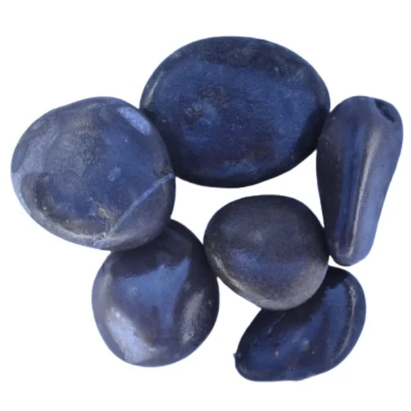 Natural River black Unpolished Pebbles