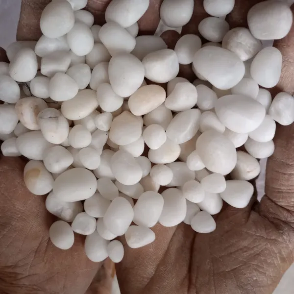 White Polished Pebbles (B-Qulaity,Good)