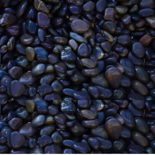 Natural Black Blue Pebbles (2)